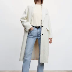 Mango Rounded Neck Cotton T-Shirt -Mango popular store mango 5338 8052636 4