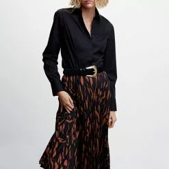 Mango Abstract Print Pleated Skirt 14 Mango Abstract Print Pleated Skirt -Mango popular store mango 5346 1152636 4