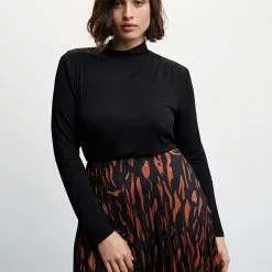 Mango Abstract Print Pleated Skirt 18 Mango Abstract Print Pleated Skirt -Mango popular store mango 5347 1152636 8