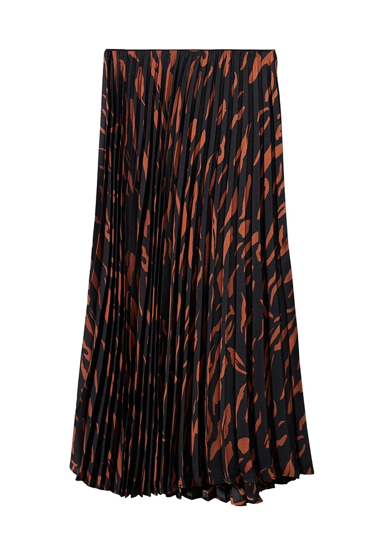 Mango Abstract Print Pleated Skirt 11 Mango Abstract Print Pleated Skirt - Image 9