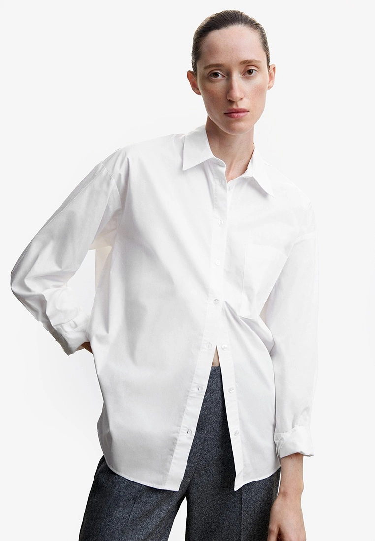 Mango Oversize Cotton Shirt 3 Mango Oversize Cotton Shirt