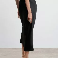 Mango Midi Satin Skirt -Mango popular store mango 5348 6152636 2