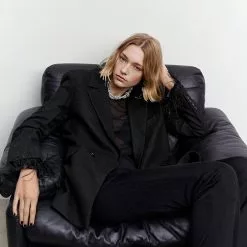 Mango Patterned Suit Blazer -Mango popular store mango 5350 4052636 4