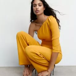 Mango Asymmetric Long Jumpsuit -Mango popular store mango 5359 2542636 4