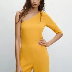 Mango Asymmetric Long Jumpsuit -Mango popular store mango 5360 2542636 5