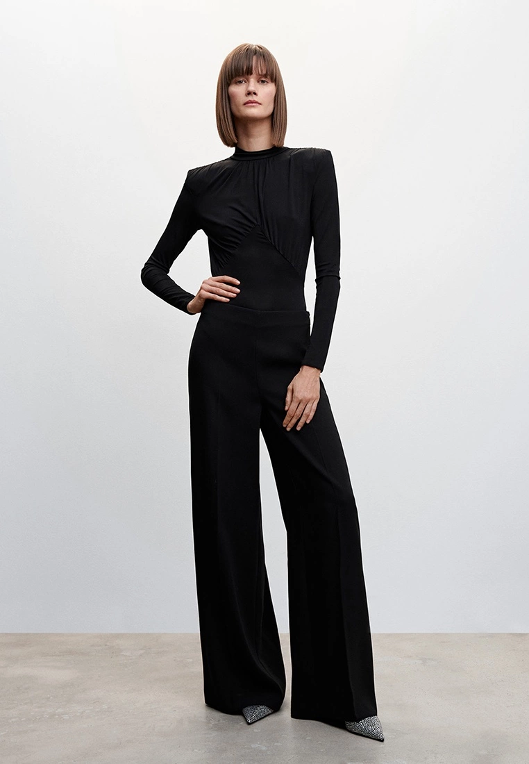 Mango High-Waist Palazzo Trousers 6 Mango High-Waist Palazzo Trousers - Image 4