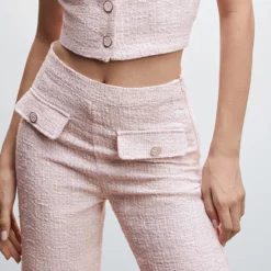 Mango Tweed Straight Pants -Mango popular store mango 5375 3490736 3