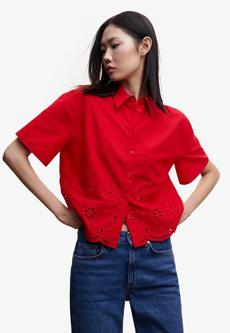 Mango Embroidered Shirt 3 Mango Embroidered Shirt