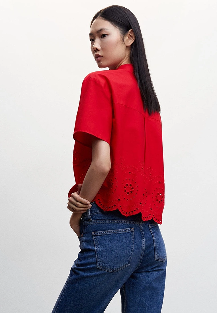 Mango Embroidered Shirt 4 Mango Embroidered Shirt - Image 2