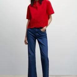 Mango Embroidered Shirt 11 Mango Embroidered Shirt -Mango popular store mango 5381 4401736 4