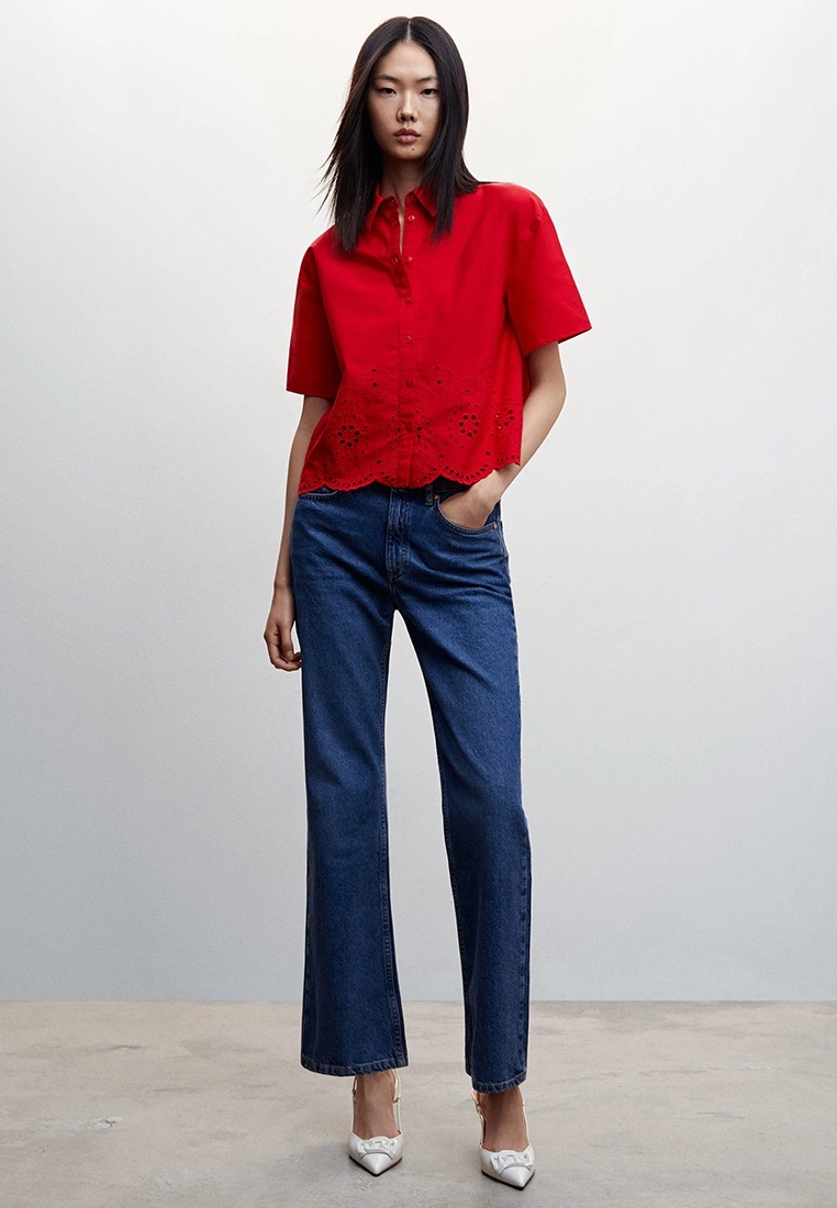 Mango Embroidered Shirt 6 Mango Embroidered Shirt - Image 4