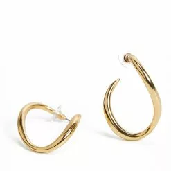 Mango Twisted Hoop Earrings