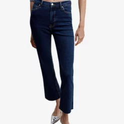 Mango Crop Flared Jeans