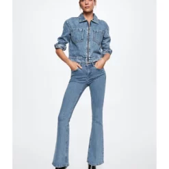 Mango High-Rise Flared Jeans -Mango popular store mango 5437 9327726 5