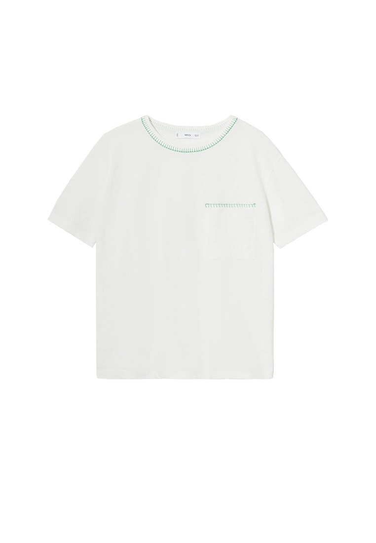 Mango Cotton Trim T-Shirt 8 Mango Cotton Trim T-Shirt - Image 6