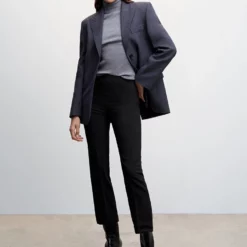 Mango Straight-Cut Crop Trousers 14 Mango Straight-Cut Crop Trousers -Mango popular store mango 5441 3801736 5