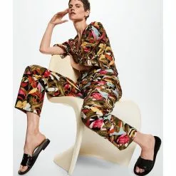 Mango Flower Print Trousers 12 Mango Flower Print Trousers -Mango popular store mango 5448 0827726 4