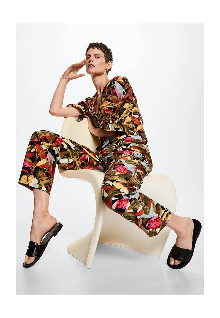 Mango Flower Print Trousers 6 Mango Flower Print Trousers - Image 4