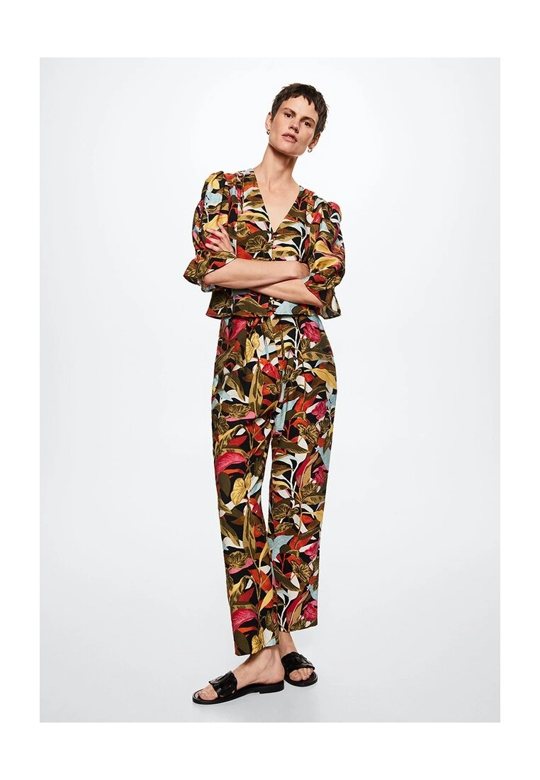 Mango Flower Print Trousers 7 Mango Flower Print Trousers - Image 5