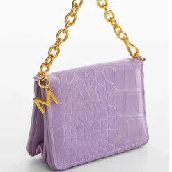 Mango Crocodile Effect Chain Purse -Mango popular store mango 5478 2716336 2