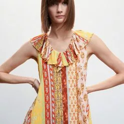 Mango Ruffled Printed Dress 10 Mango Ruffled Printed Dress -Mango popular store mango 5503 1290736 3