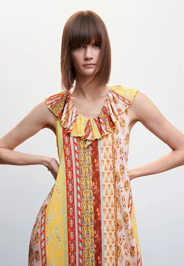 Mango Ruffled Printed Dress 5 Mango Ruffled Printed Dress - Image 3