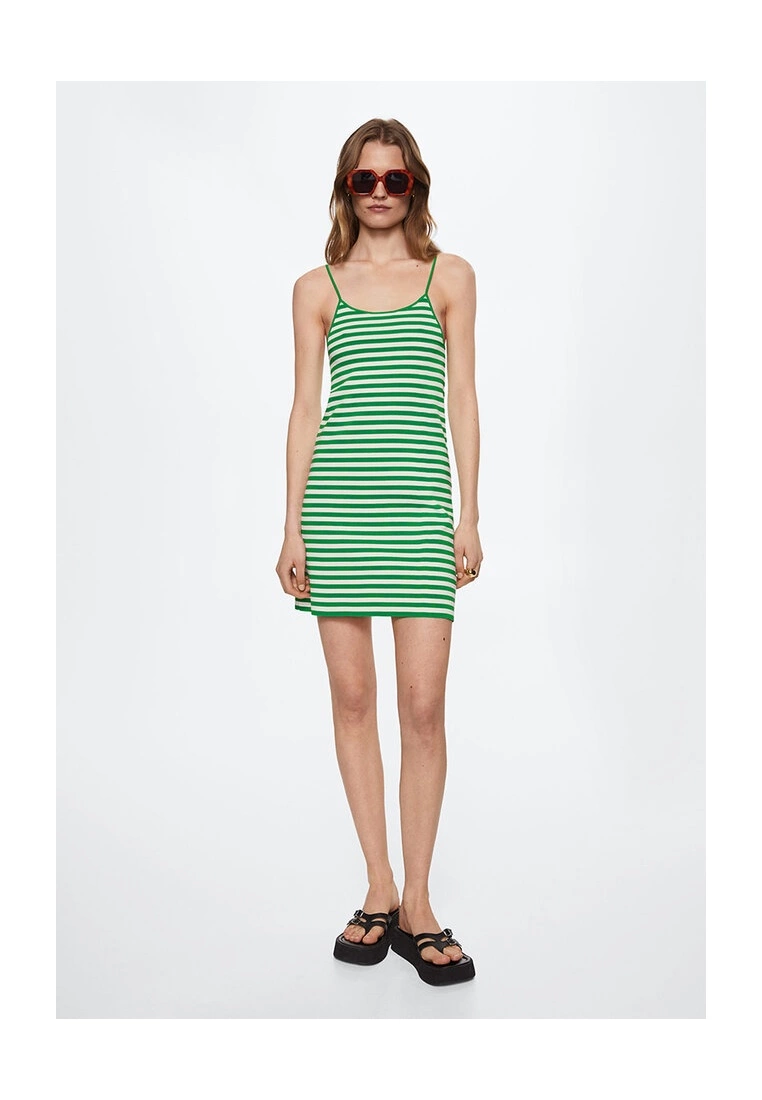 Mango Striped Ribbed Dress 6 Mango Striped Ribbed Dress - Image 4