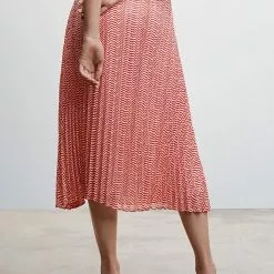 Mango Printed Pleated Skirt 10 Mango Printed Pleated Skirt -Mango popular store mango 5512 4890736 2