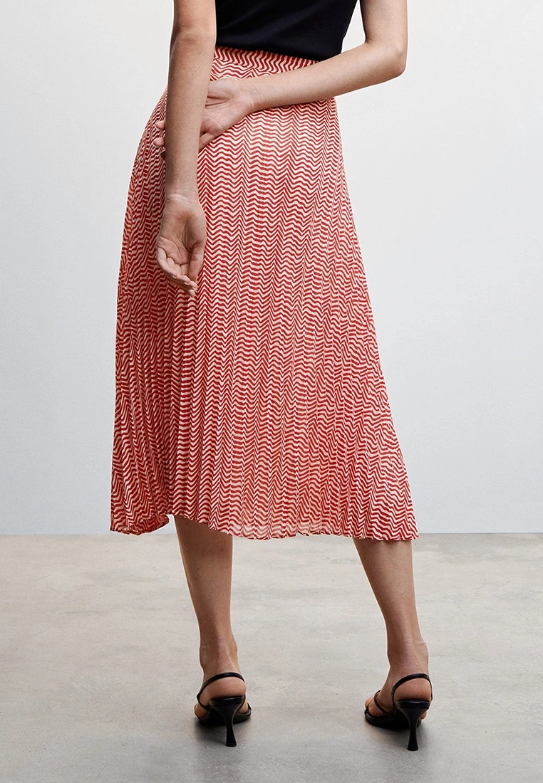 Mango Printed Pleated Skirt 4 Mango Printed Pleated Skirt - Image 2