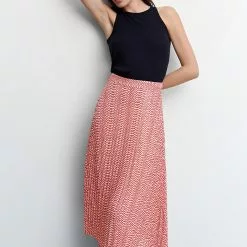 Mango Printed Pleated Skirt 12 Mango Printed Pleated Skirt -Mango popular store mango 5513 4890736 4