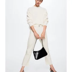 Mango High-Waist Cropped Straight Jeans -Mango popular store mango 5525 3667426 5