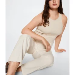 Mango High-Waist Cropped Straight Jeans -Mango popular store mango 5525 3667426 6