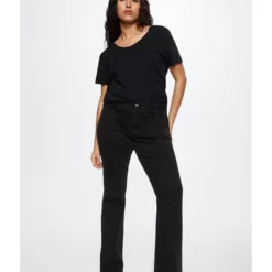 Mango 100% Cotton T-Shirt -Mango popular store mango 5535 2030816 8