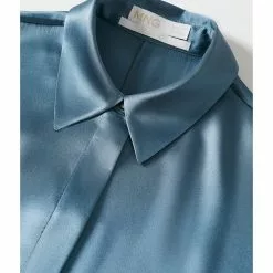 Mango 100% Silk Shirt -Mango popular store mango 5536 8807726 7
