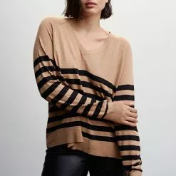 Mango Striped Fine Knit Sweater -Mango popular store mango 5570 7401736 2