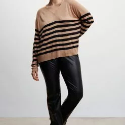 Mango Striped Fine Knit Sweater -Mango popular store mango 5571 7401736 6