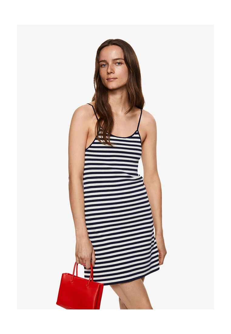 Mango Striped Ribbed Dress 3 Mango Striped Ribbed Dress