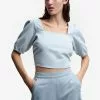 Mango Puff Sleeve Top