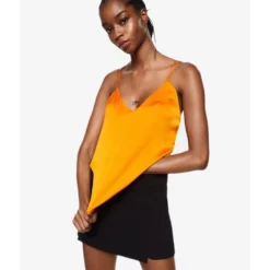 Mango Satin Lace Top