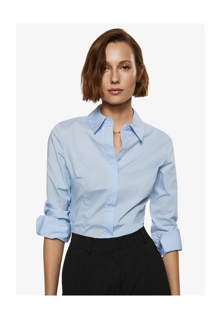 Mango Essential Cotton-Blend Shirt 3 Mango Essential Cotton-Blend Shirt