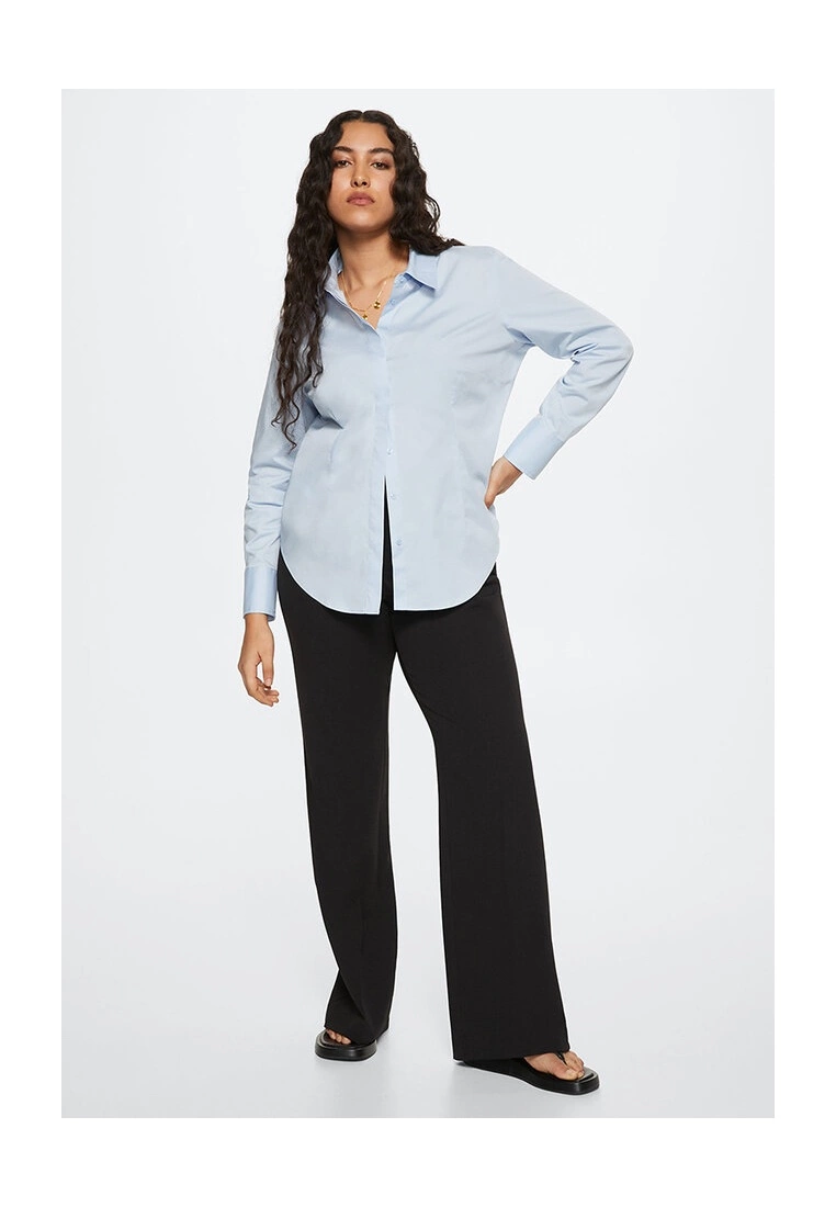 Mango Essential Cotton-Blend Shirt 9 Mango Essential Cotton-Blend Shirt - Image 7