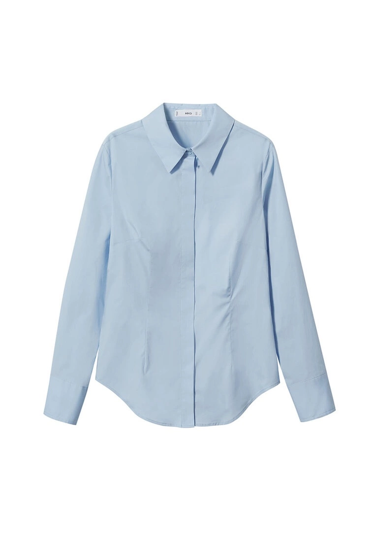 Mango Essential Cotton-Blend Shirt 10 Mango Essential Cotton-Blend Shirt - Image 8