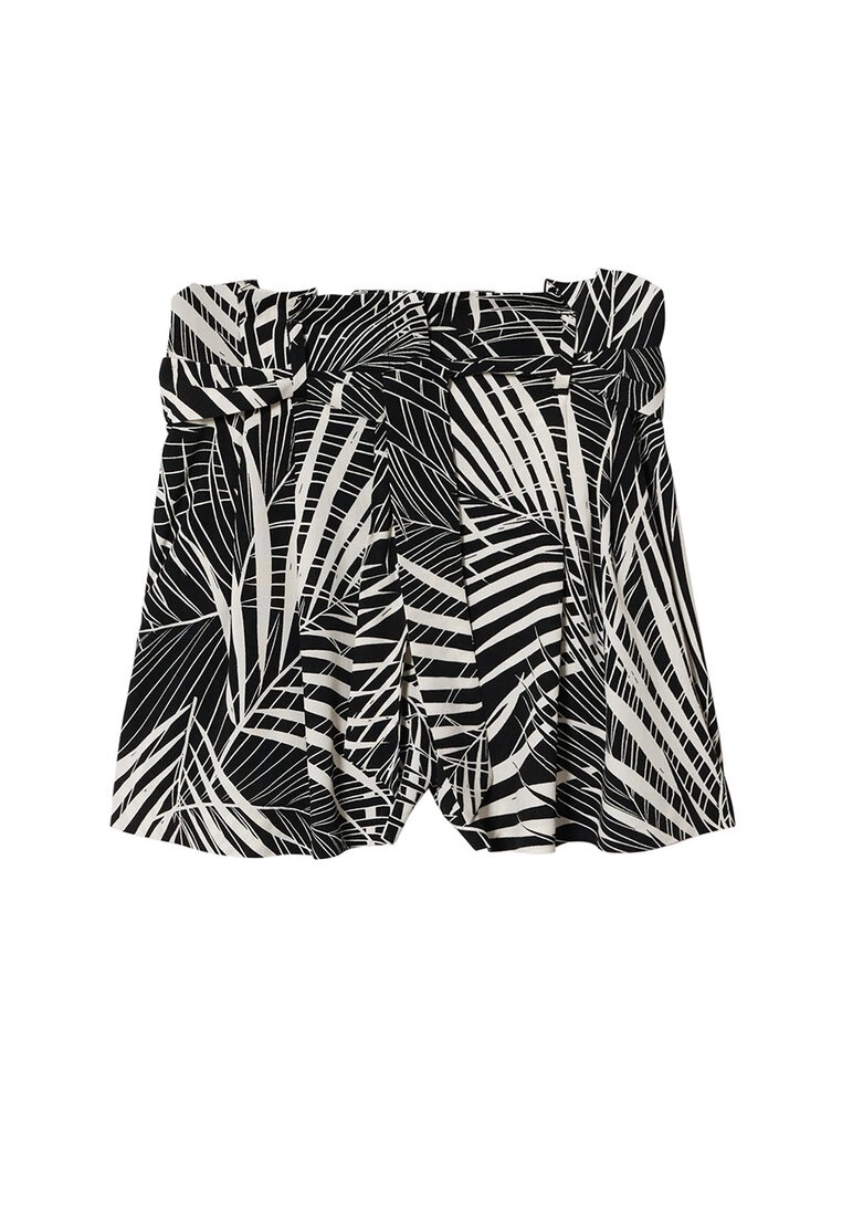 Mango Printed Waist Tie Shorts 10 Mango Printed Waist Tie Shorts - Image 8