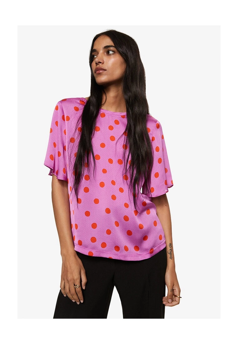 Mango Polka-Dot Print Blouse 3 Mango Polka-Dot Print Blouse