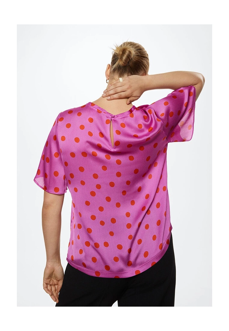 Mango Polka-Dot Print Blouse 8 Mango Polka-Dot Print Blouse - Image 6