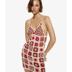 Mango Crochet Cotton Dress