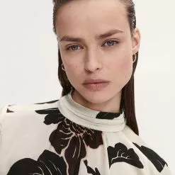 Mango Printed Chiffon Blouse -Mango popular store mango 5741 4615146 3