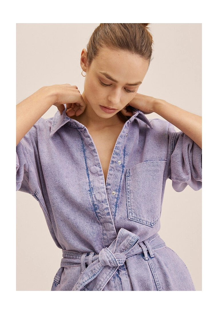 Mango Belt Denim Jumpsuit 5 Mango Belt Denim Jumpsuit - Image 3