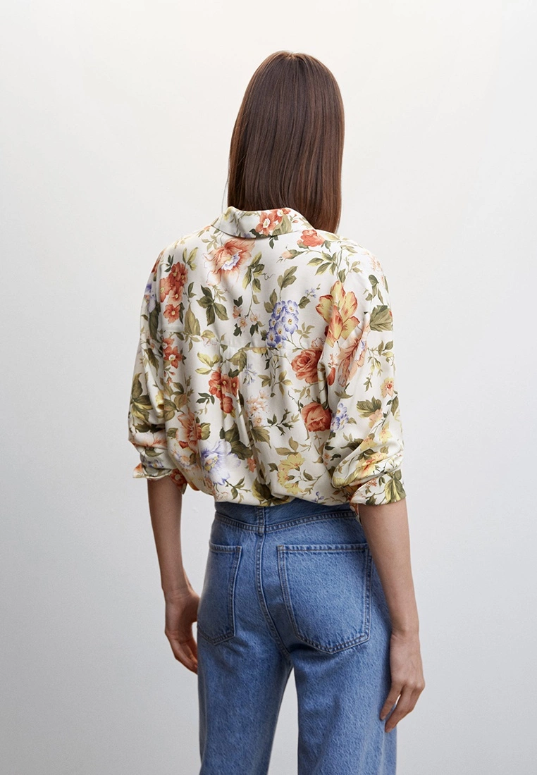 Mango Printed Flowy Shirt 4 Mango Printed Flowy Shirt - Image 2