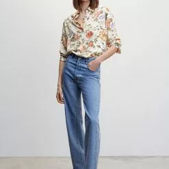Mango Printed Flowy Shirt 11 Mango Printed Flowy Shirt -Mango popular store mango 5745 0715146 4